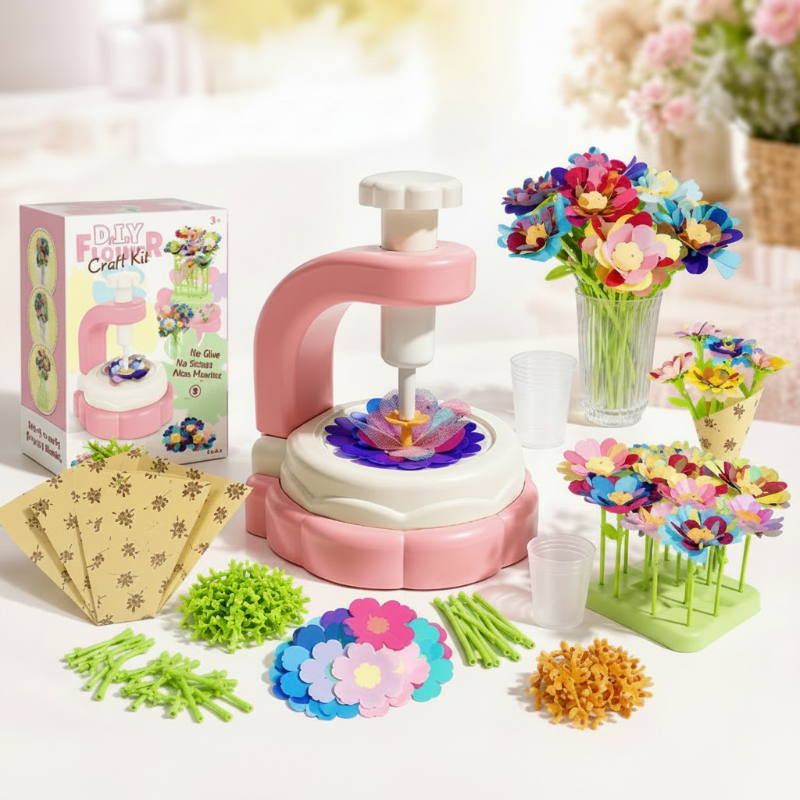 DIY Flower Bouquet Toy – Créatif et interactif – Kit de bricolage floral