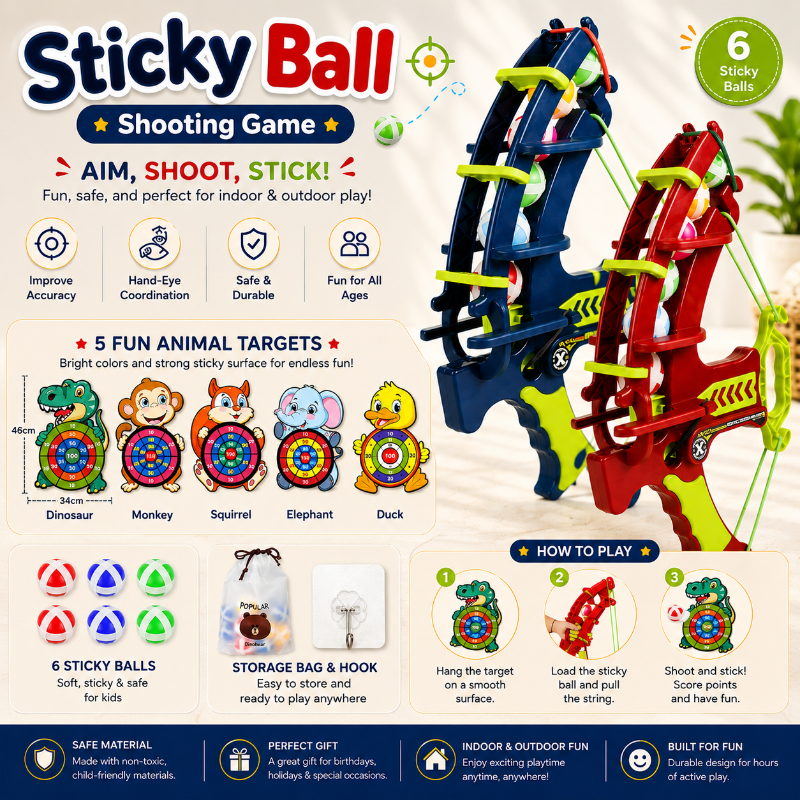 Sticky Ball Shooting Game – Actif & Interactif – Jeu de fléchettes