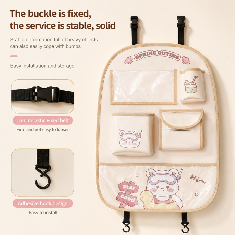 Backseat Baby Storage Bag – Pratique et spacieux – Sac de rangement pour voiture