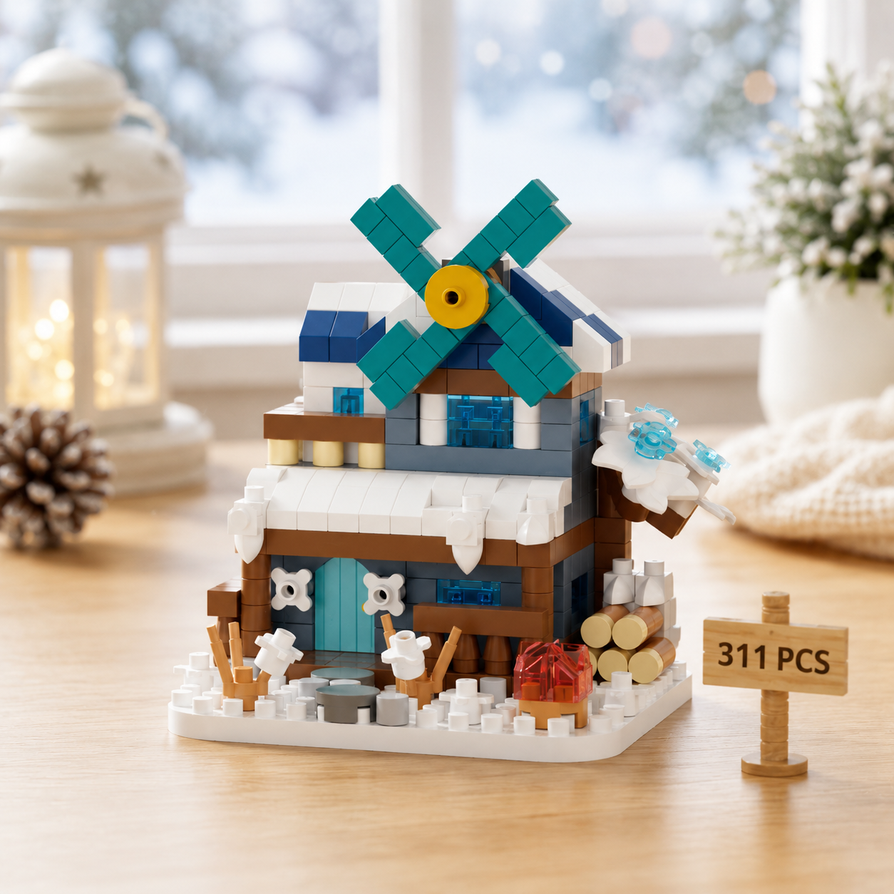 DIY Windmill Building Blocks – Créatif et stimulant – Kit de construction