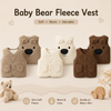 Baby Bear Fleece Vest – Chaud et doux – Gilet « Kinder Beer »