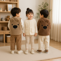 Thumbnail for Baby Bear Fleece Vest – Chaud et doux – Gilet « Kinder Beer »