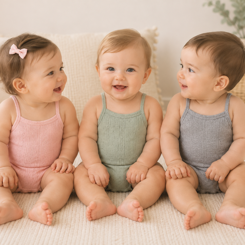 Summer Bodysuit – Léger et confortable – Body tricoté pour bébé