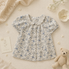 Vine Print Blouse – Légère et mignonne – Blouse pour enfant à manches bouffantes