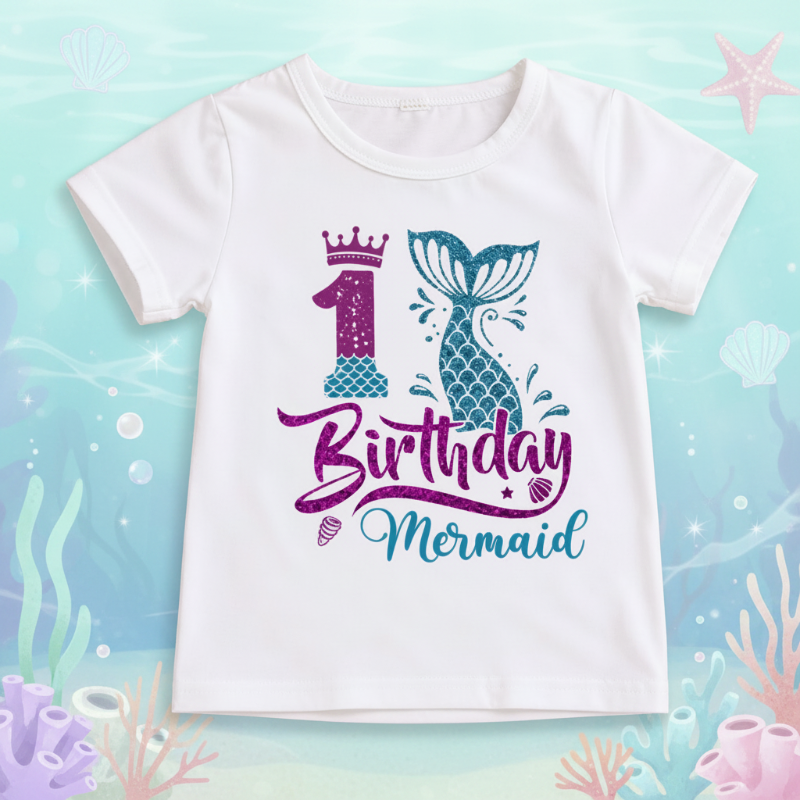 Birthday Graphic Tee – Mignon et léger – T-shirt d'anniversaire pour enfant