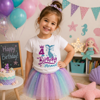 Thumbnail for Birthday Graphic Tee – Mignon et léger – T-shirt d'anniversaire pour enfant