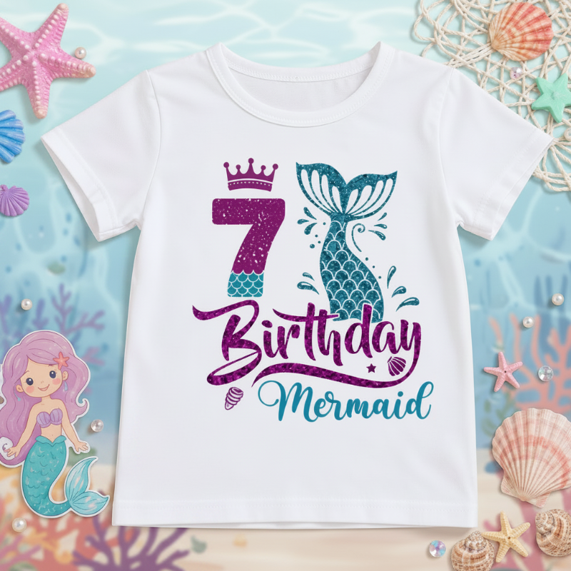 Birthday Graphic Tee – Mignon et léger – T-shirt d'anniversaire pour enfant