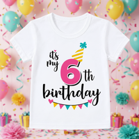 Thumbnail for Birthday Graphic Tee – Mignon et léger – T-shirt d'anniversaire pour enfant