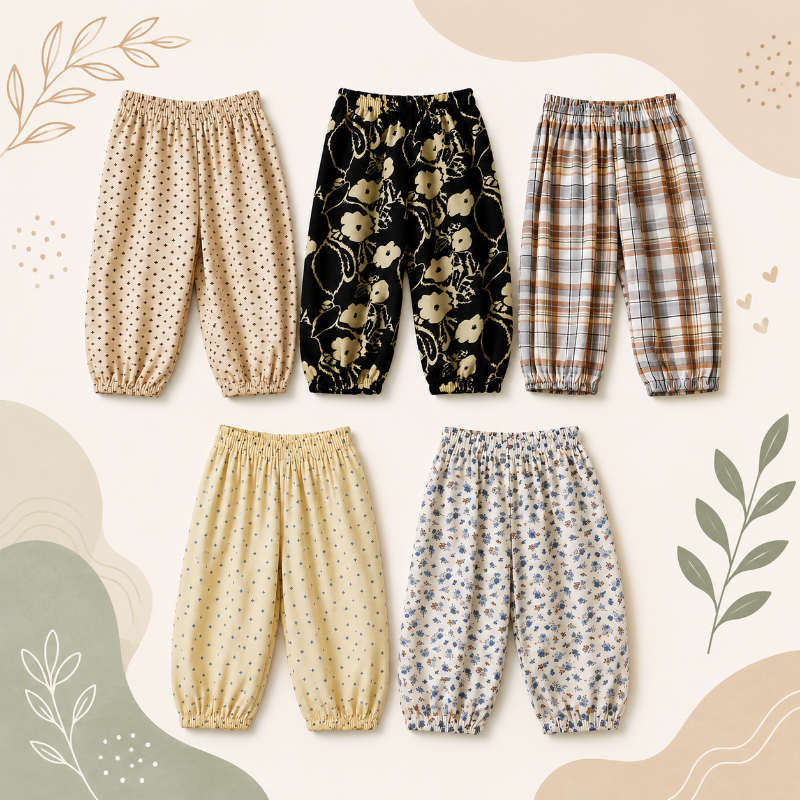 Harem Pants – Légers et confortables – Pantalons amples pour enfants