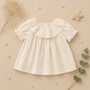 Ruffle Collar Top – Élégant et confortable – Haut à col décoratif et manches bouffantes