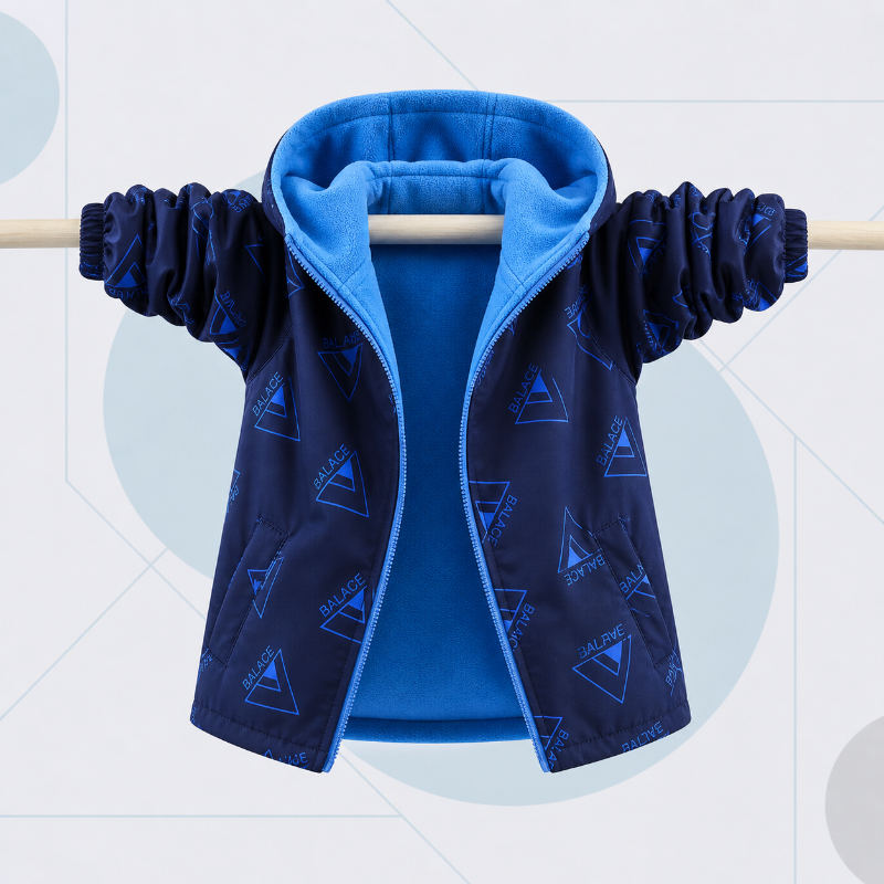 Reversible Kids Jacket – Imperméable et coupe-vent – Veste légère