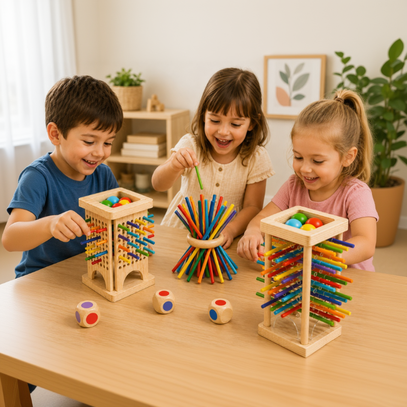 Wooden Stick Battle Game – Réflexion et interaction – Jeu de société stratégique