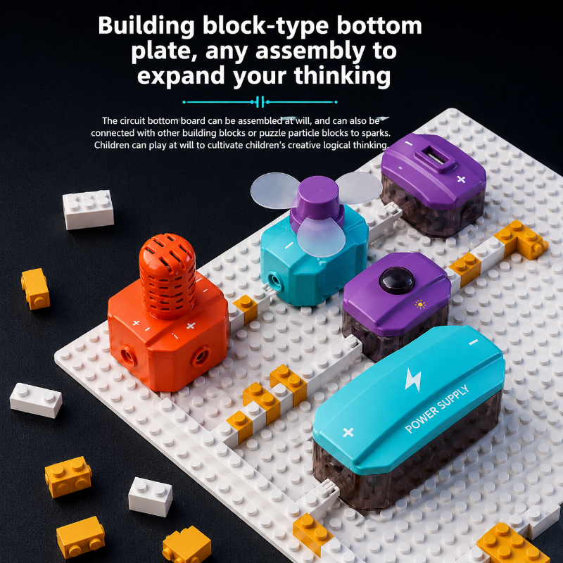 STEM Electronic Building Kit – Éducatif et technique – Kit d'expériences sur les circuits