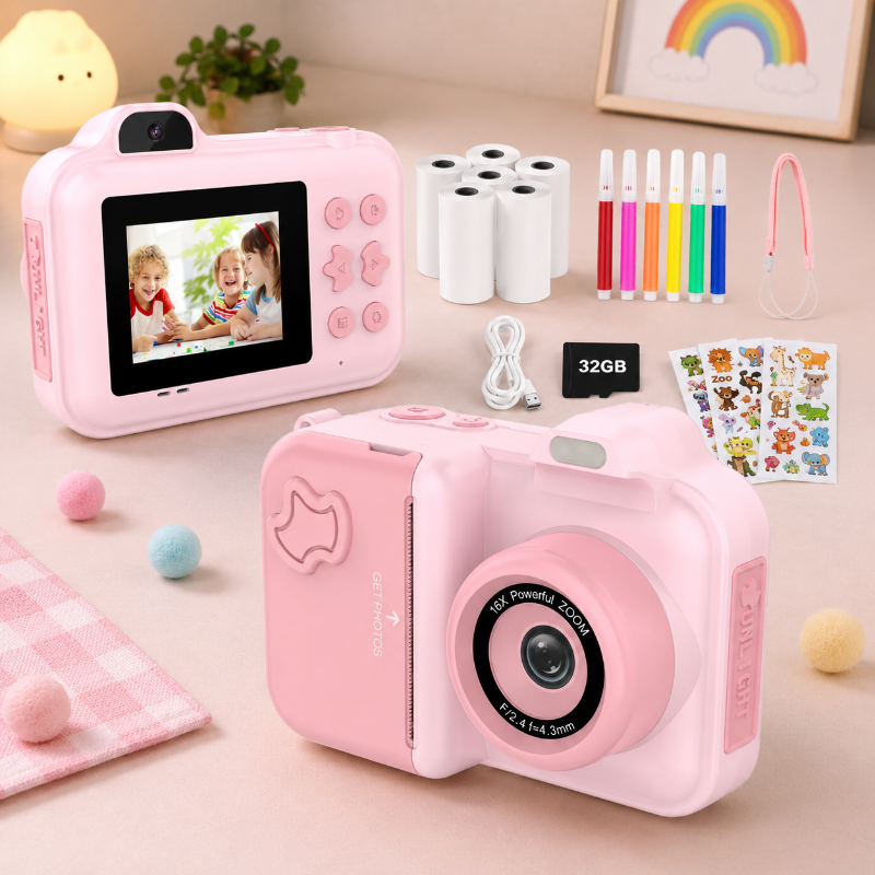 Instant Print Camera – Créatif et interactif – Appareil photo instantané pour enfants