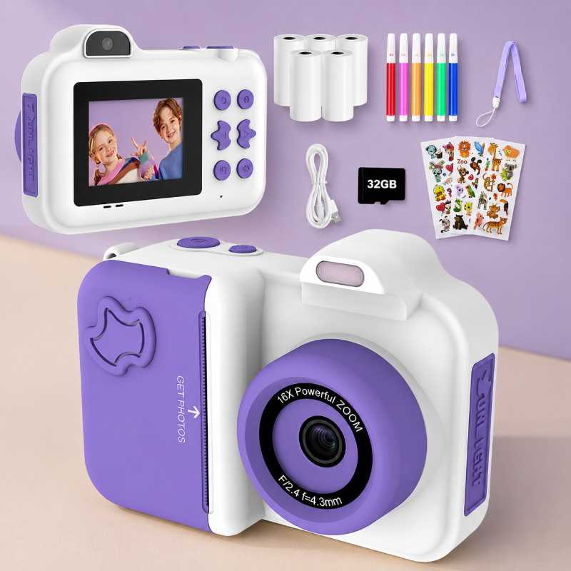 Instant Print Camera – Créatif et interactif – Appareil photo instantané pour enfants