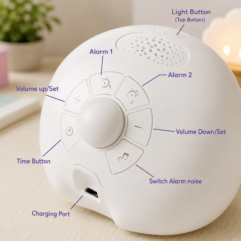 Cute Expression Alarm Clock – Mignon et pratique – Réveil pour enfants