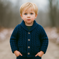 Thumbnail for CozyCub – Confortable et tendance – Cardigan tricoté pour enfant