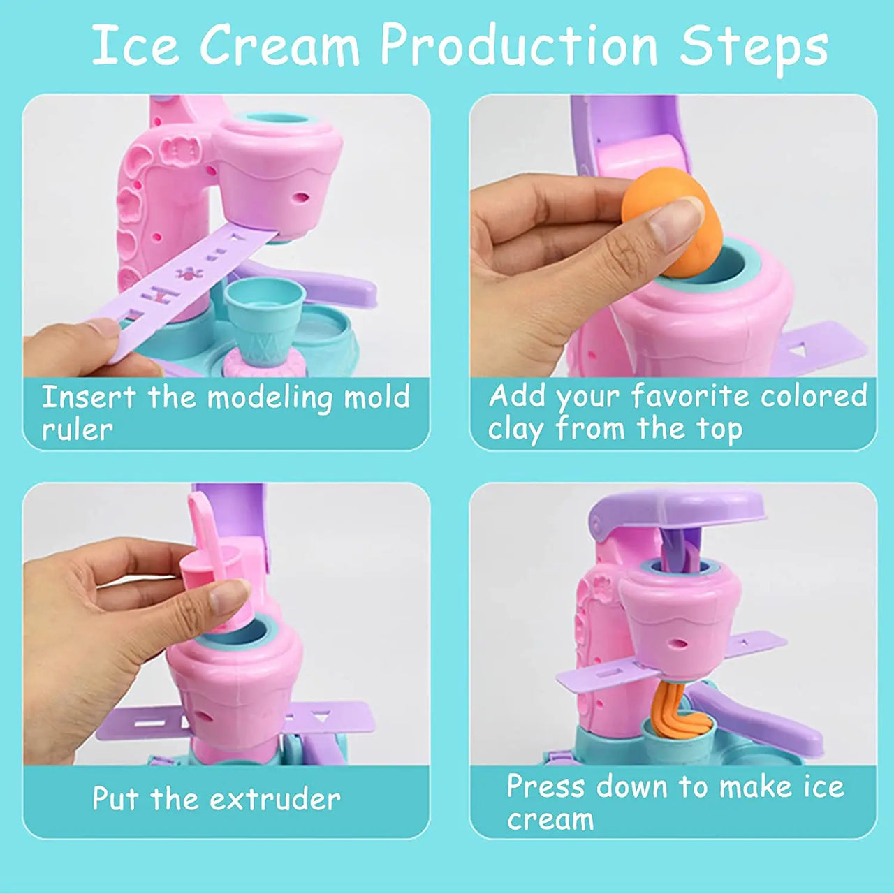 Ice Cream Clay Set™ – Créations glacées – Machine à glace