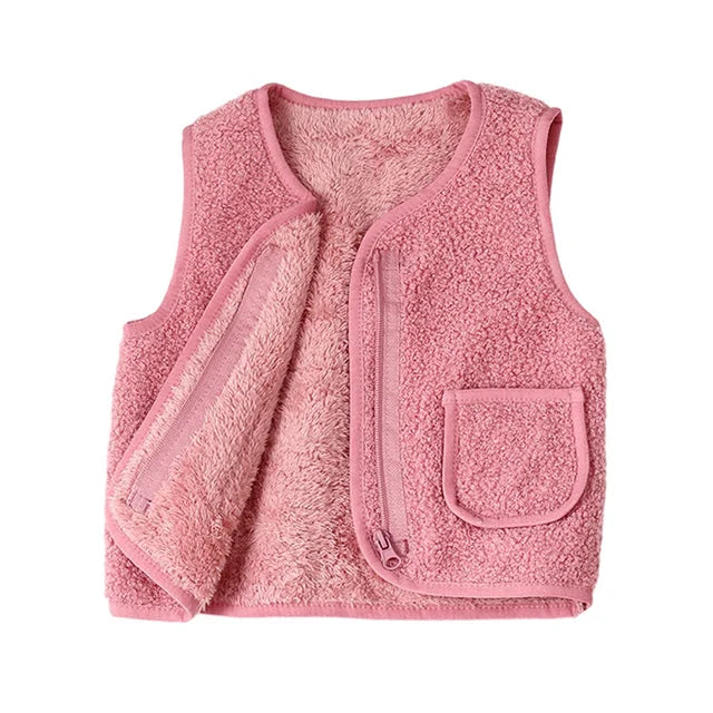 Mini Fashion™ - Gilet doux en laine d'agneau