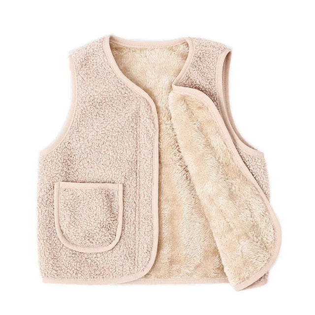 Mini Fashion™ - Gilet doux en laine d'agneau