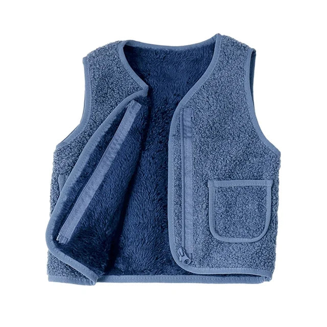 Mini Fashion™ - Gilet doux en laine d'agneau