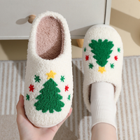 Thumbnail for Northern Lights Kids - Chaud et festif - Chaussons de Noël en peluche à motifs