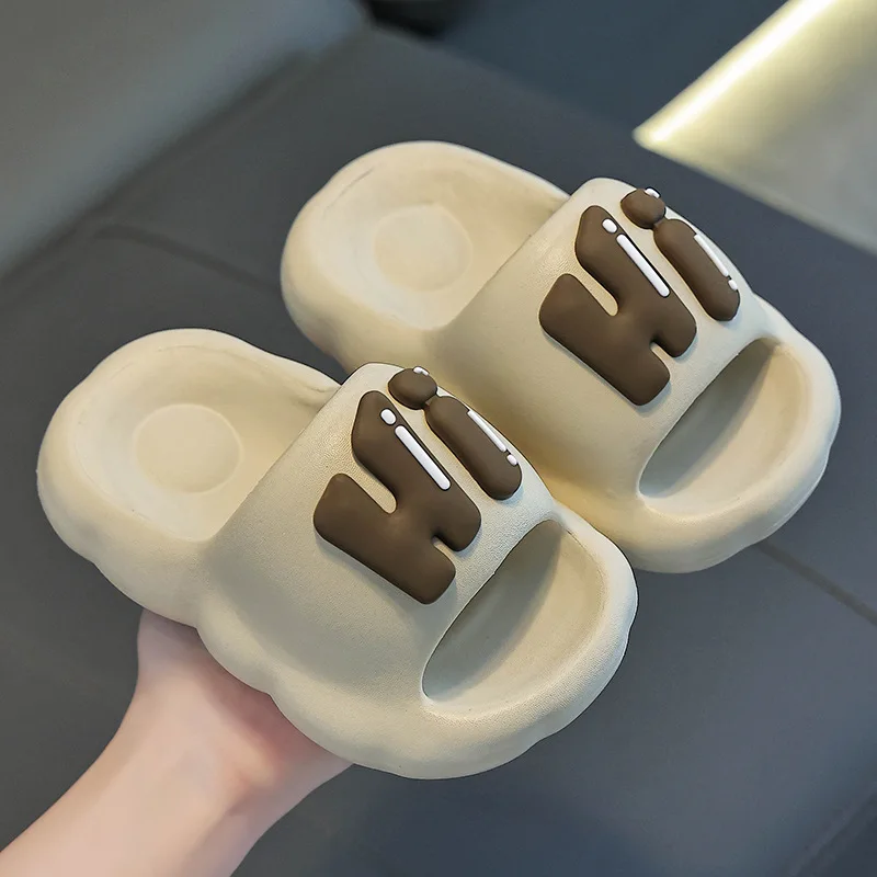 CloudWalk – Confortables et antidérapantes – Pantoufles pour enfants « Hi »