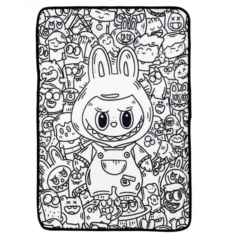 ColorFun – Créatif et éducatif – Grande couverture à colorier