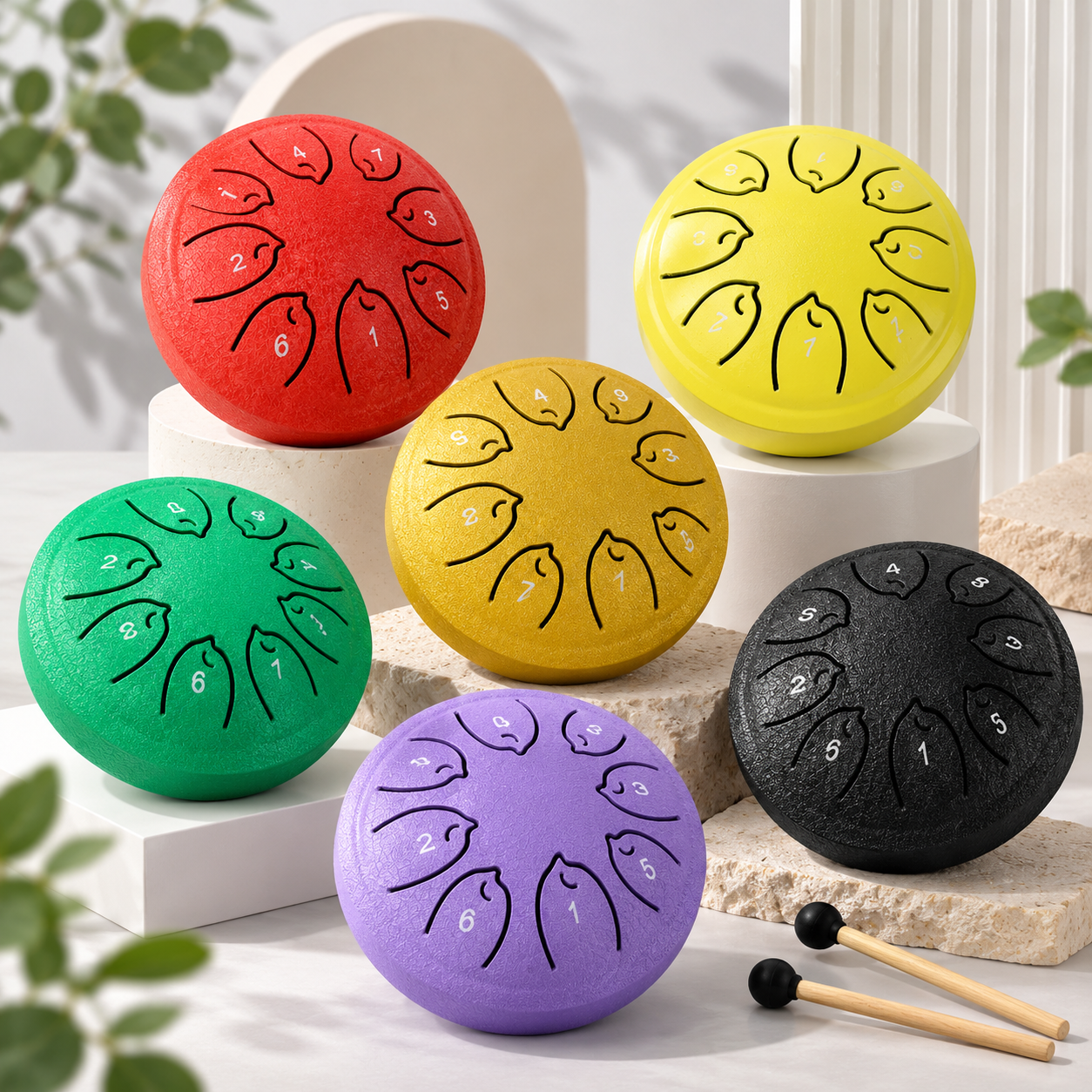 TinyHarmony – Compact et musical – Tambour à langues à 8 notes