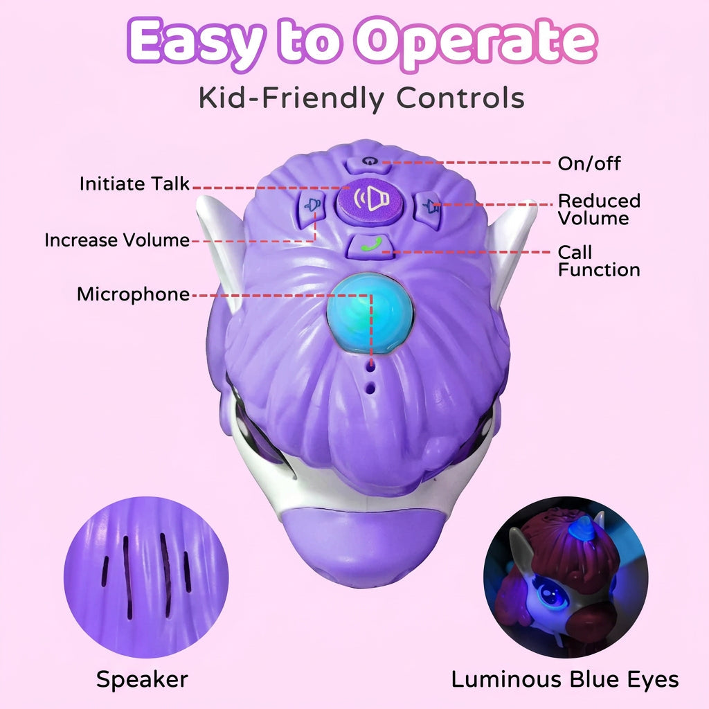 UnicornTalk – Mignon et interactif – Talkie-walkie licorne pour enfants