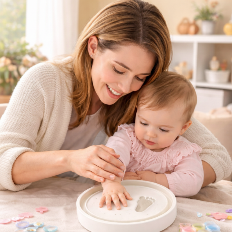 Baby Imprint Clay Kit – Souvenir & Unique – Kit d'empreintes en argile