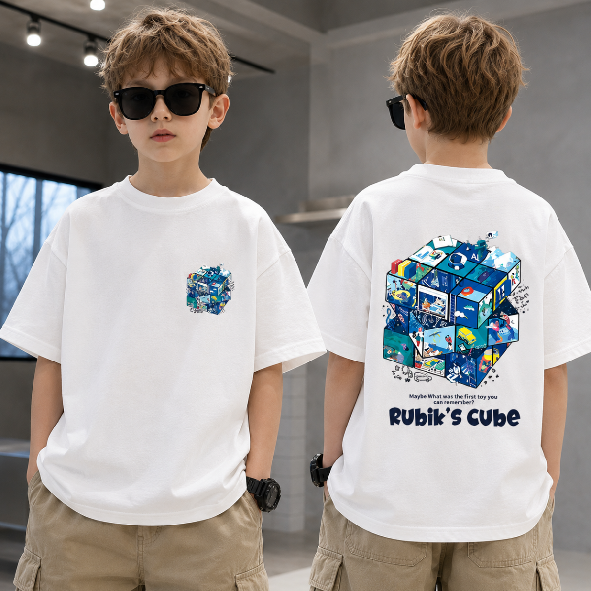 CubePlay – Doux et tendance – T-shirt Rubik’s Cube
