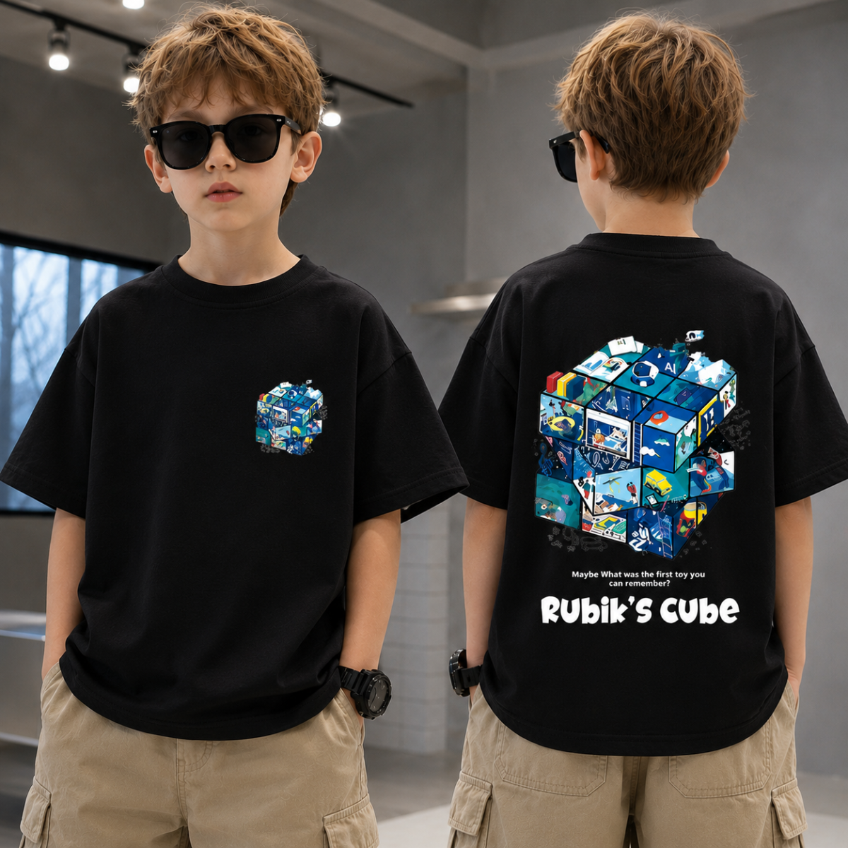 CubePlay – Doux et tendance – T-shirt Rubik’s Cube