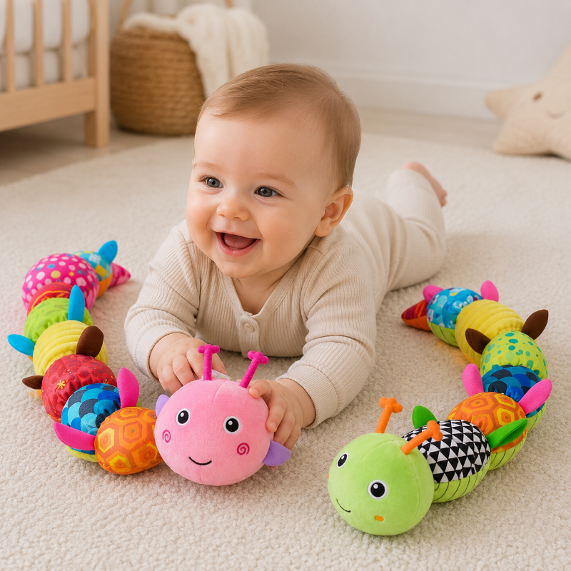 CuddleCater – Stimulation sensorielle et développement – Hochet pour bébé