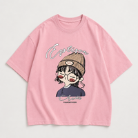 Thumbnail for CuteStyle – Tendance et confortable – T-shirt à imprimé cartoon oversize