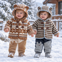 Thumbnail for LittleWarm – Confortable et élégant – Manteau d'hiver au motif Fair Isle