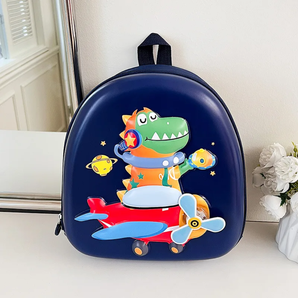 SchoolMate – Léger et spacieux – Sac à dos de dessin animé avec lumière et musique