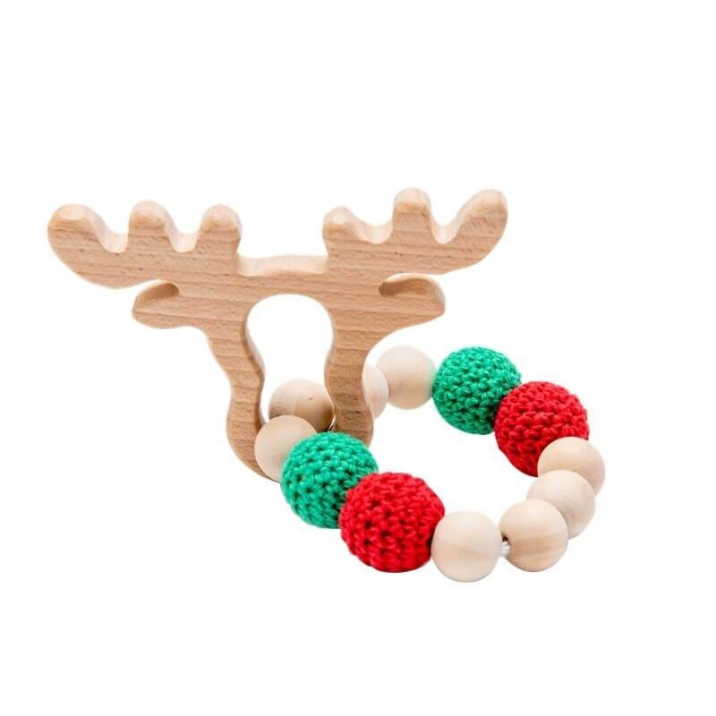 Woods™ - Anneau de dentition en bois - 'Animaux'
