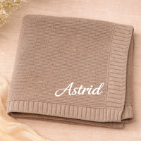 Thumbnail for Personalized Baby Blanket – Douce et unique – Couverture en coton personnalisée et brodée