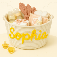 Thumbnail for CuddleBasket – Adorable et personnel – Panier à langer personnalisé