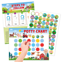 Thumbnail for Potty Training – Ludique et motivant - carte d'apprentissage de la propreté avec autocollants