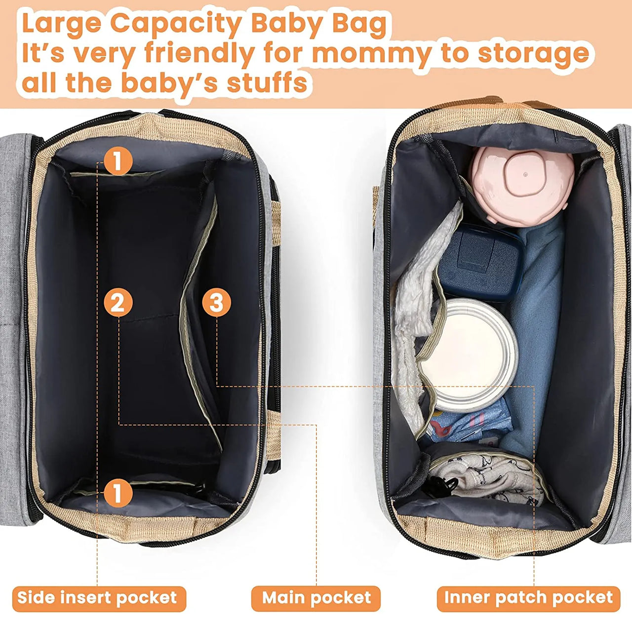 Travel Bag™ - Sac à langer multifonctionnel - Sac à dos pour bébé