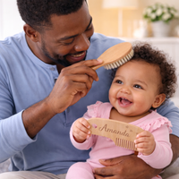Thumbnail for Personalized Hairbrush – Douce et unique – Ensemble de brosses à cheveux personnalisées pour bébé