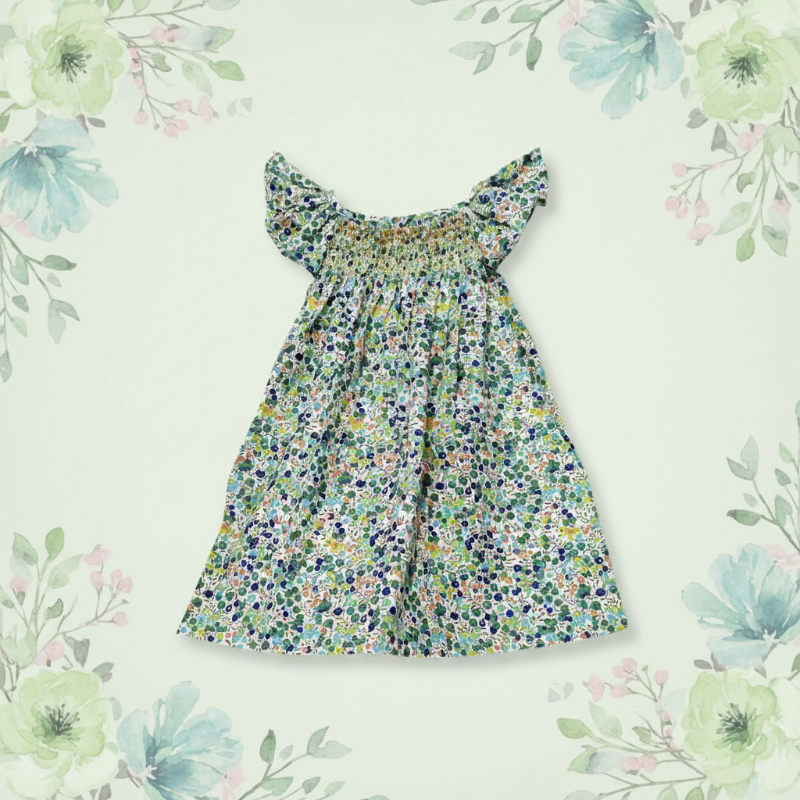 Floral Dress – Légère et aérienne – Robe à manches flottantes pour filles