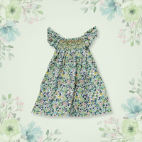 Thumbnail for Floral Dress – Légère et aérienne – Robe à manches flottantes pour filles