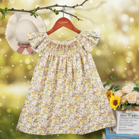 Thumbnail for Floral Dress – Légère et aérienne – Robe à manches flottantes pour filles