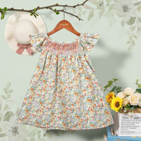 Thumbnail for Floral Dress – Légère et aérienne – Robe à manches flottantes pour filles