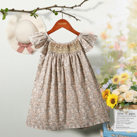 Thumbnail for Floral Dress – Légère et aérienne – Robe à manches flottantes pour filles