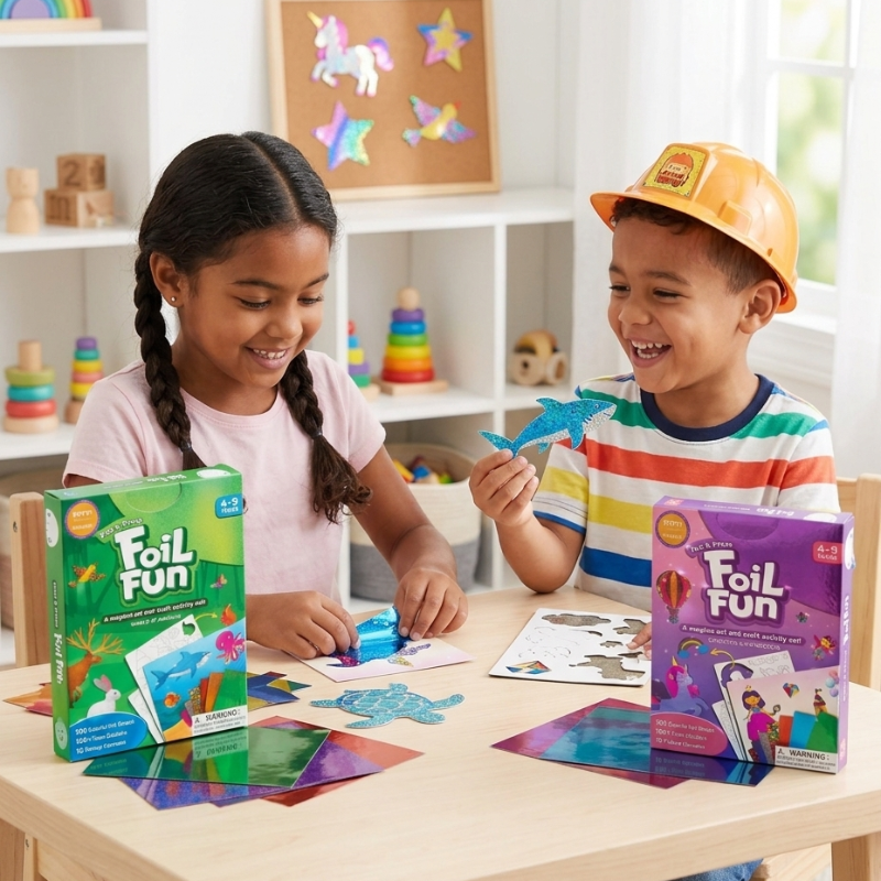 FoilMagic – Ludique et créatif – Kit d'art avec des autocollants en film plastique