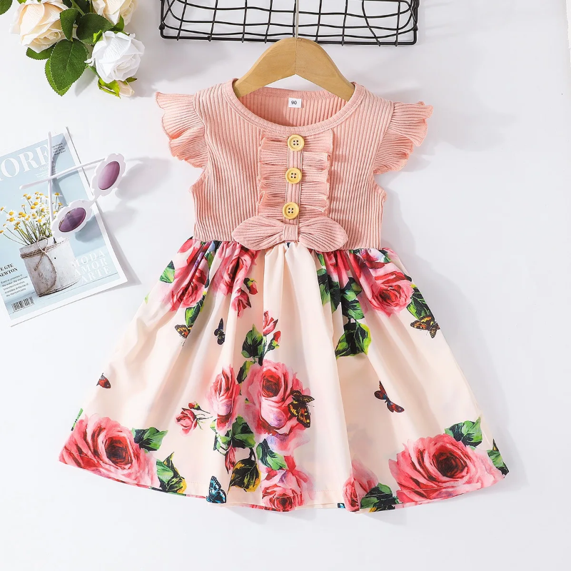 Garden Dress – Été & Fraîcheur – Robe à fleurs pour filles